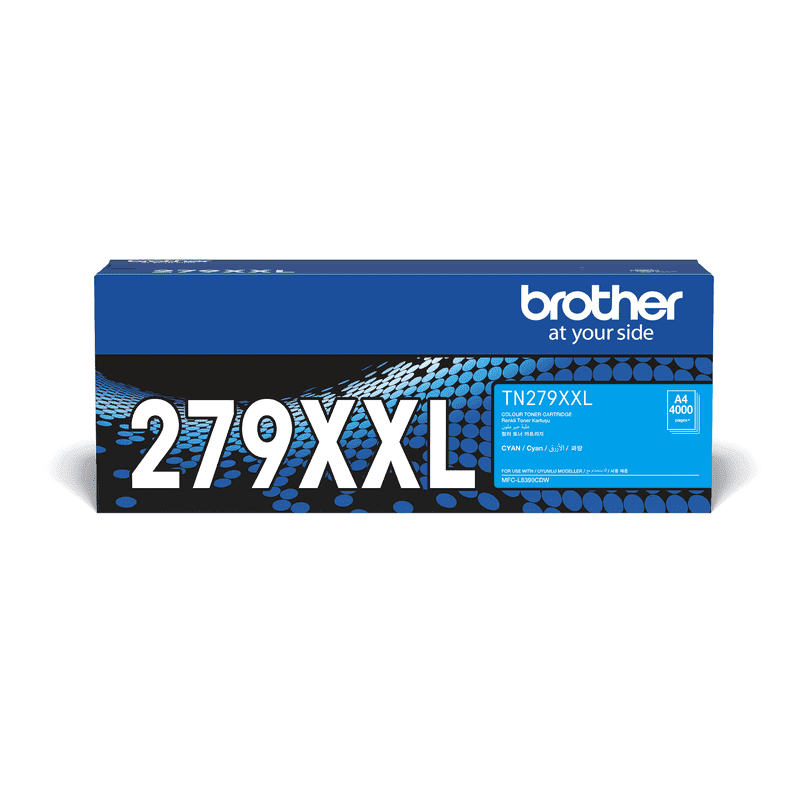 Brother TN-279XXLC High Yield Cyan Toner Cartridge for ONLY FOR MFC-L8390CDW