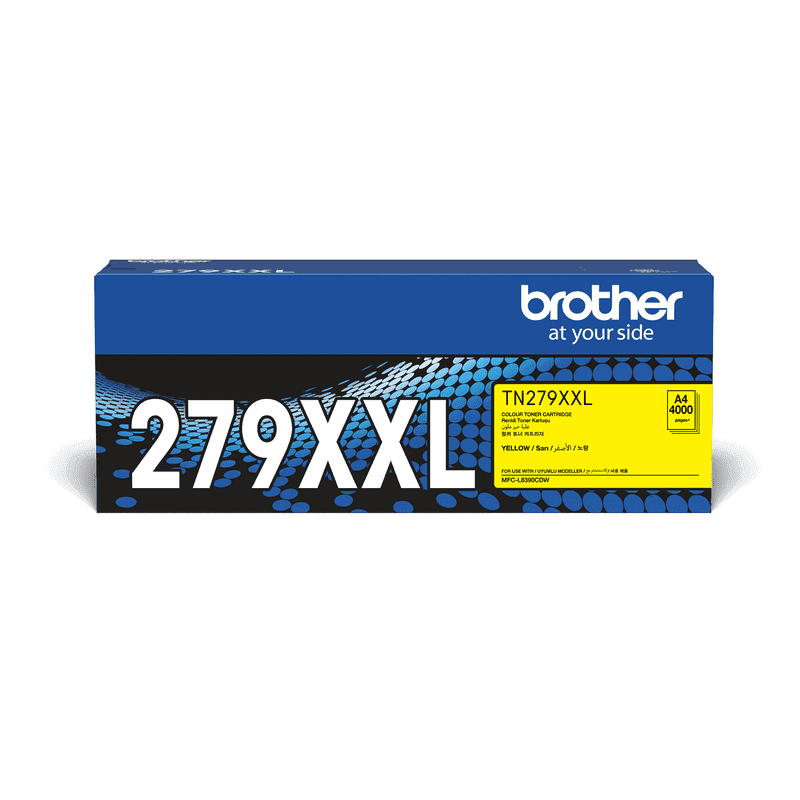 Brother TN-279XXLY High Yield Yellow Toner Cartridge for ONLY MFC-L8390CDW