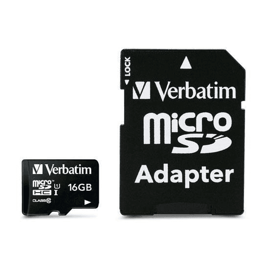Verbatim Premium Memory Card 16GB MicroSDHC Class 10 44082