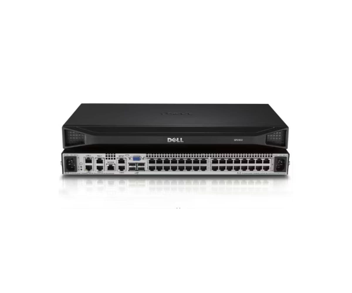 Dell DMPU4032-G01 32-port remote KVM switch with 4 remote users one local user dual power supply