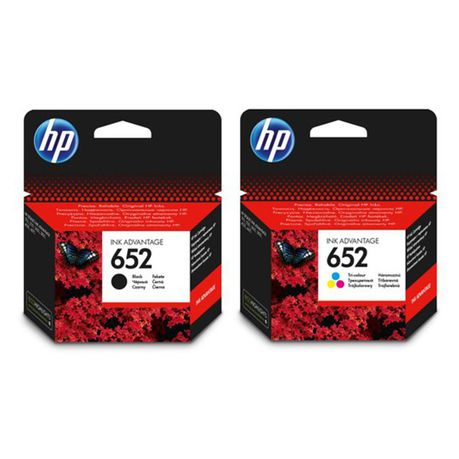 HP 652 BLACK & COLOR INK COMBO PACK
