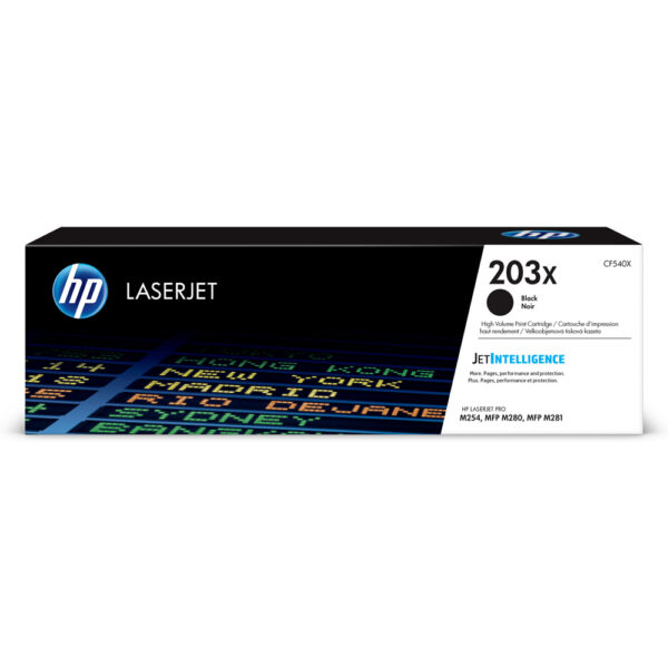 HP 203X High Yield Black Original LaserJet Toner Cartridge,3,200 pages