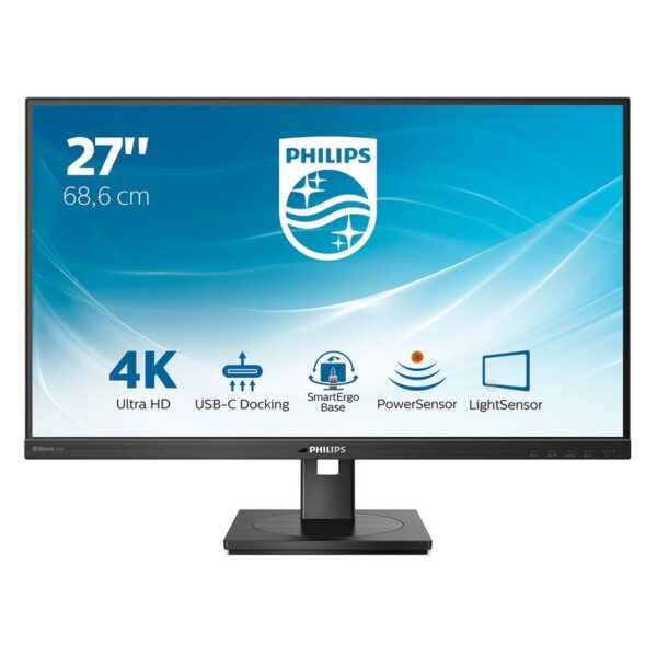 PHILIPS 279P1 PROFESSIONAL 27" 4KUHD IPS USB-C DOCK 122% SRGB RJ-45 Monitor