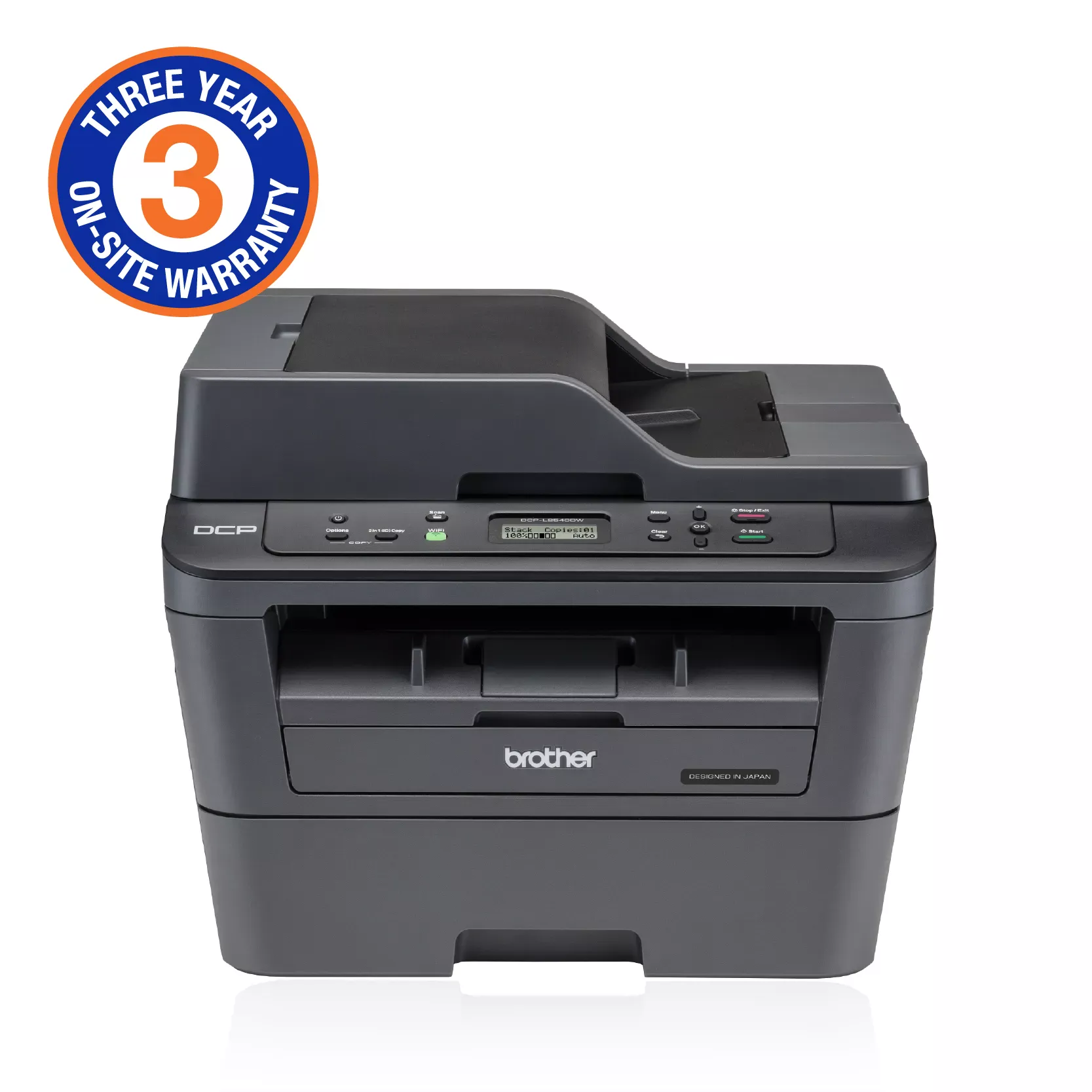 Brother DCP-L2540DW Multifunction Black and White Laser Printer With WiFi