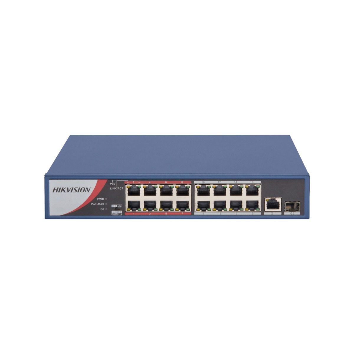 16 PORT UP TO 30W PER POE PORT POWER BUDGET 230W