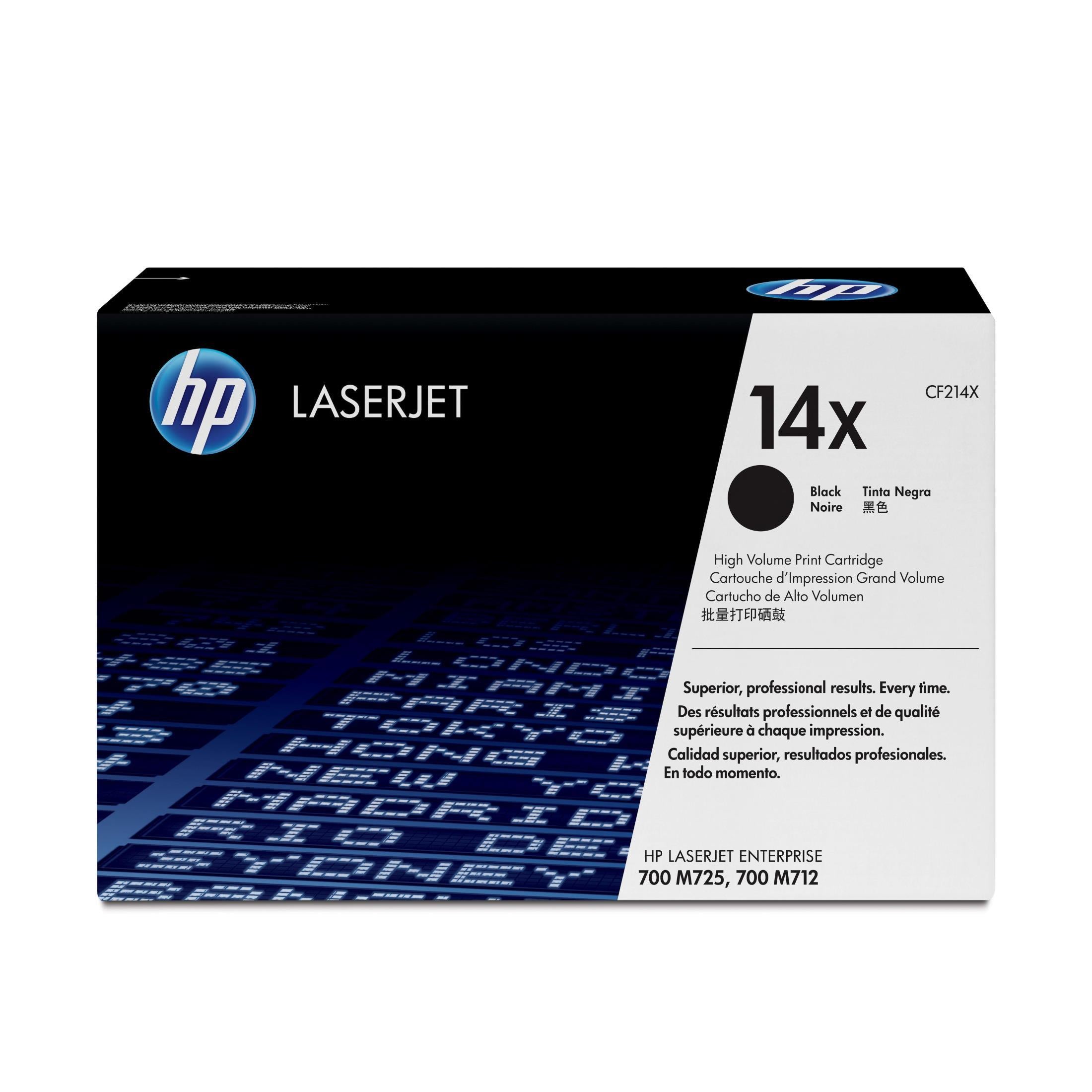 HP 14x High Yield Original Black Laserjet Toner Cartridge For HP Laserjet M712:m725