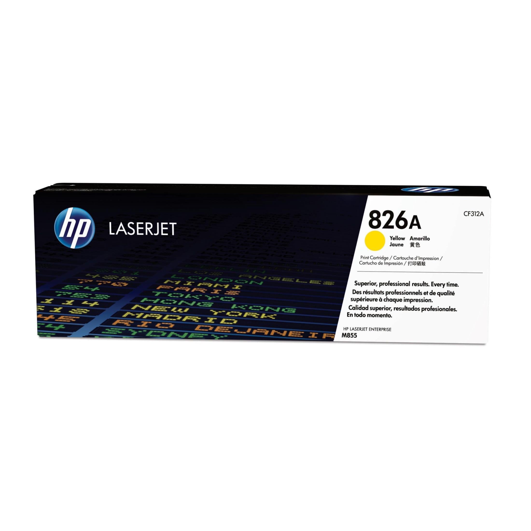 HP 826a Original Yellow Laserjet Toner Cartridge For HP Color Laserjet M855