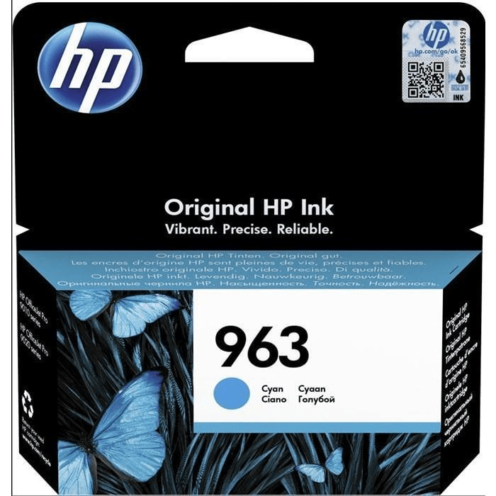 HP 963 Original Cyan Ink Cartridge For HP Officejet Pro 9010:9010e; 9020:9020e series