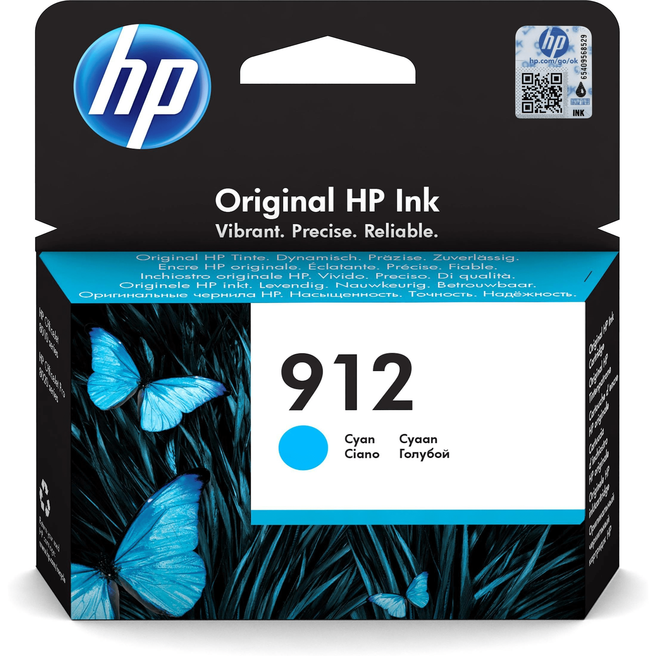 HP 912 Original Cyan Ink Cartridge For HP Officejet 8010:8010e series: HP Officejet Pro 8020:8020e series