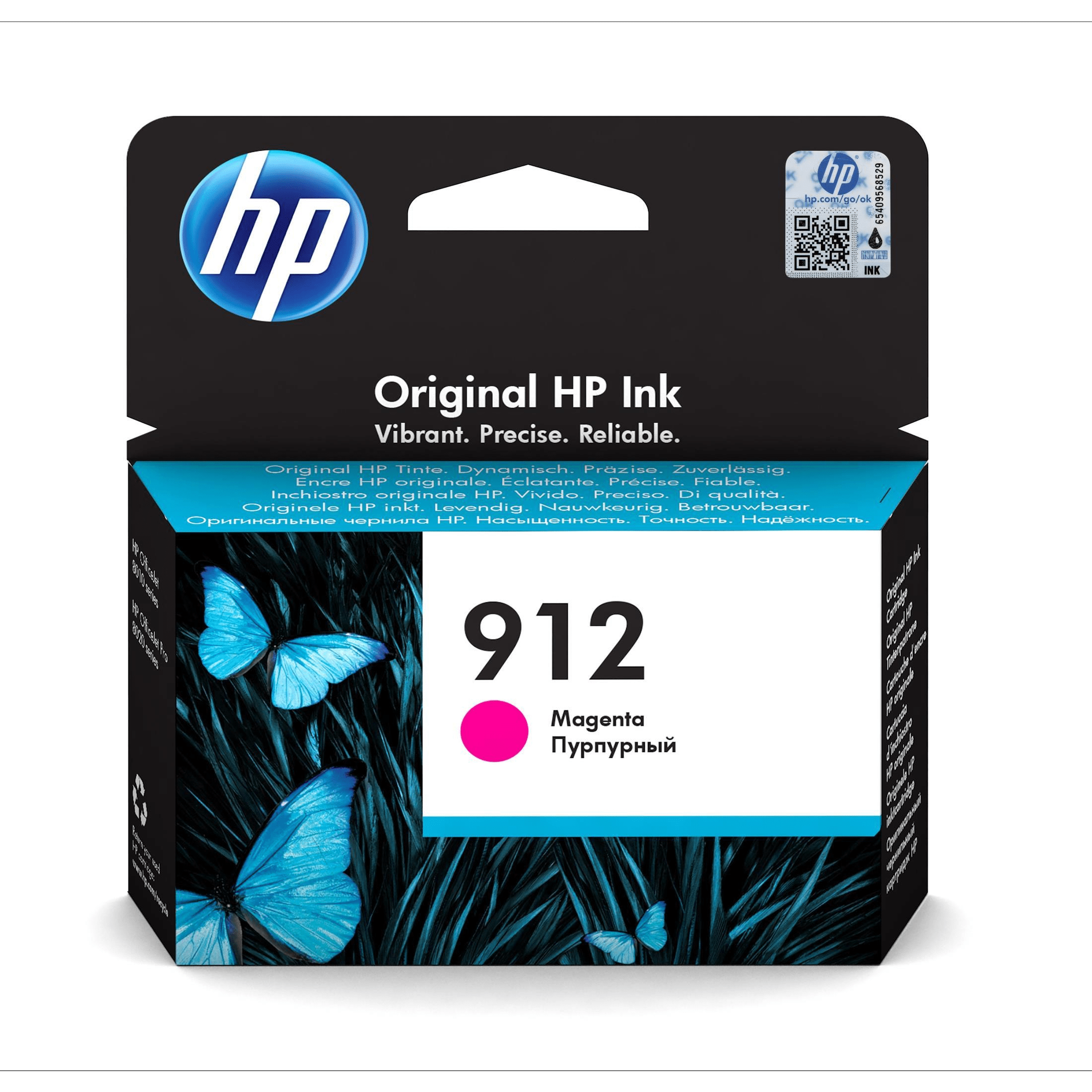 HP 912 Original Magenta Ink Cartridge For HP Officejet 8010:8010e series: HP Officejet Pro 8020:8020e series
