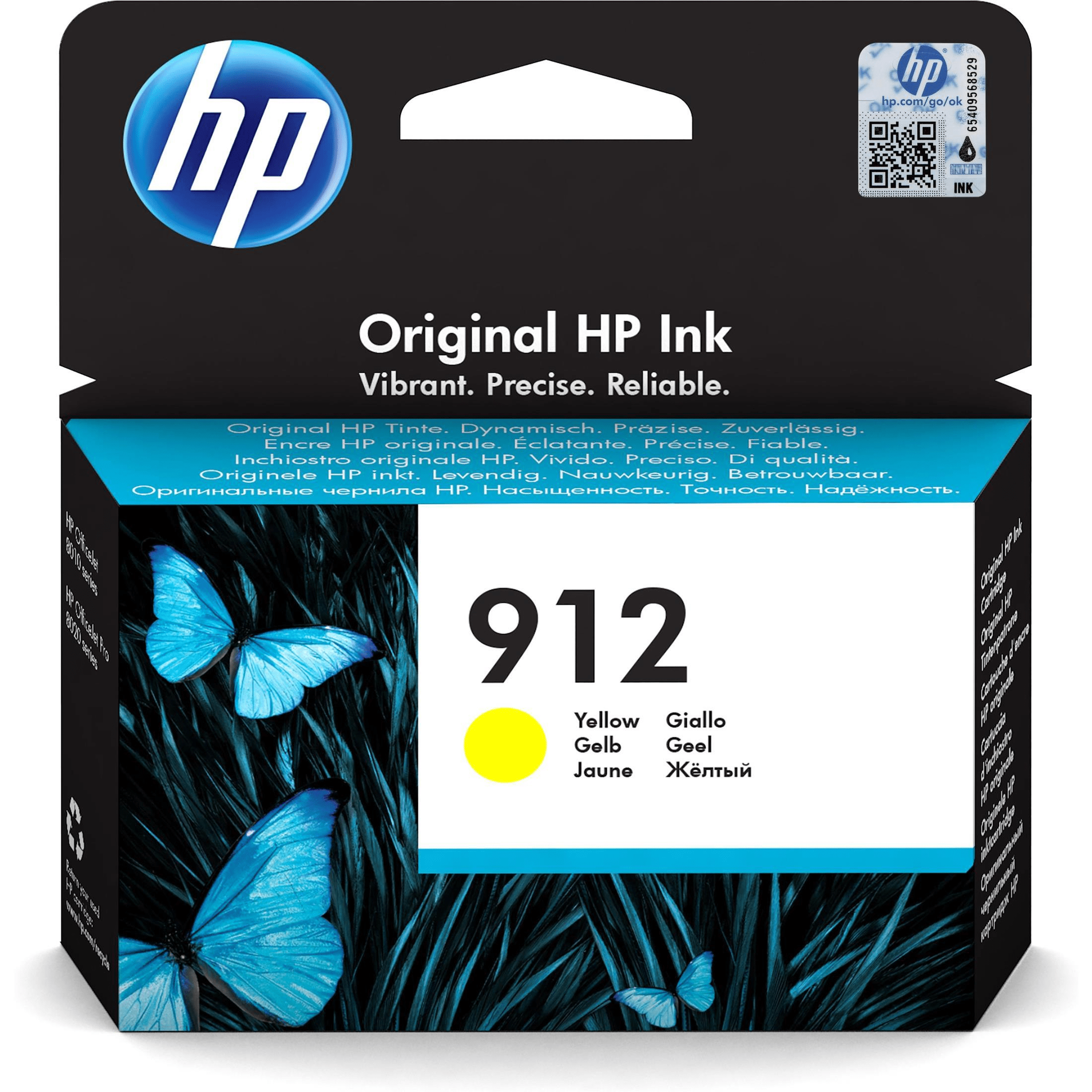 HP 912 Original Yellow Ink Cartridge For HP Officejet 8010:8010e series: HP Officejet Pro 8020:8020e series