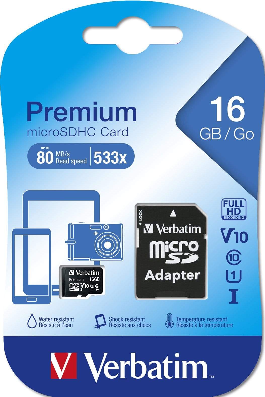 Verbatim Premium Memory Card 16GB MicroSDHC Class 10 44082 - Image 4