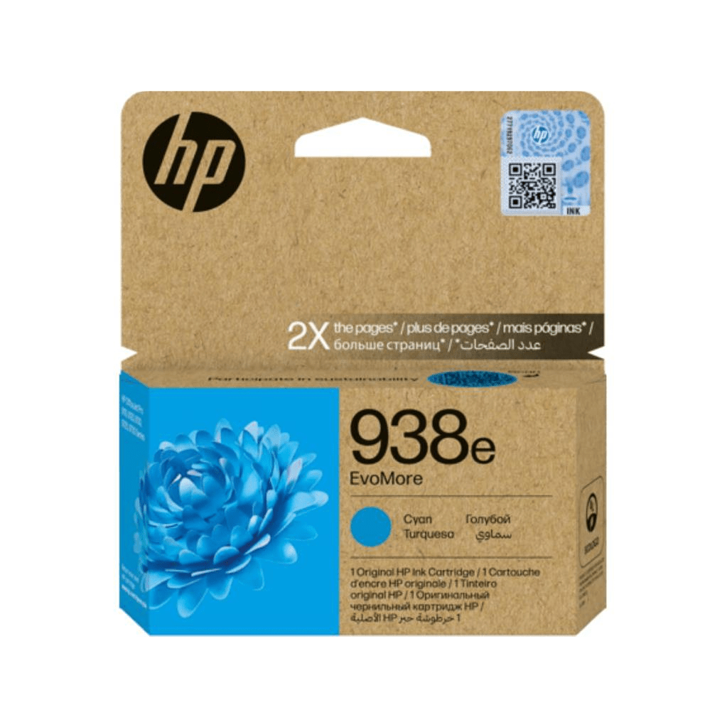 HP 938e Evomore Original Cyan Ink Cartridge For HP Officejet Pro 9110b: 9120 All:in:one: 9120b All:in:one: 9130 All:in:one: 9130b All:in:one: 9110b: 9700: 9700e Printer Series