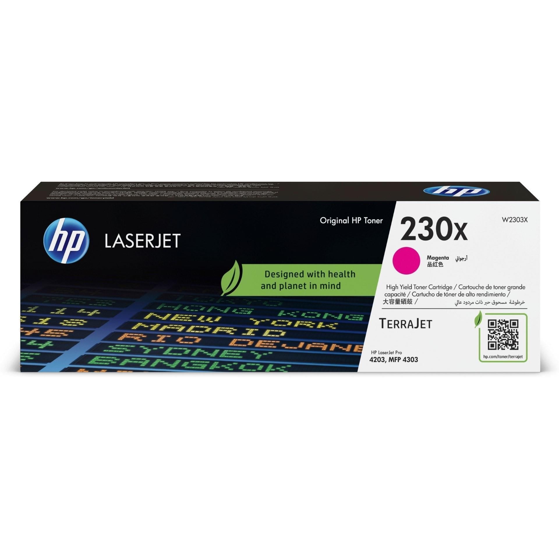 HP 230x High Yield Original Magenta Laserjet Toner Cartridge For HP Color Laserjet Pro 4203