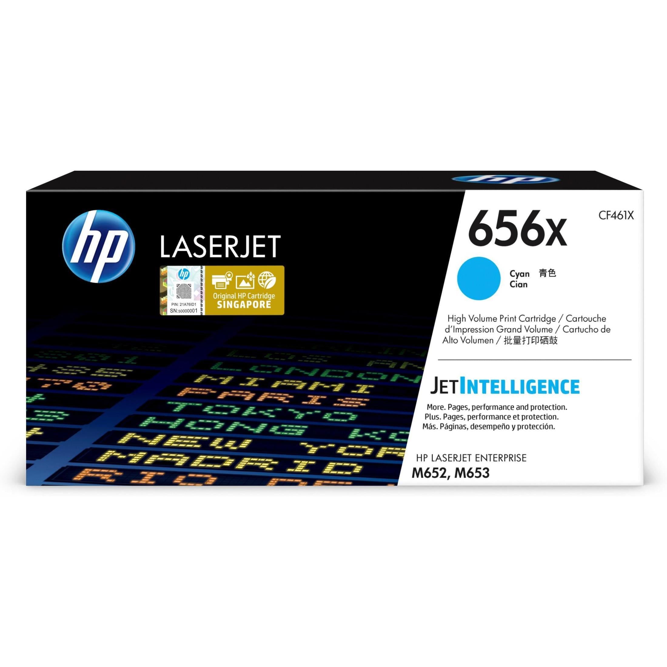HP 656x Original Cyan Laserjet Toner Cartridge For HP Color Laserjet M652