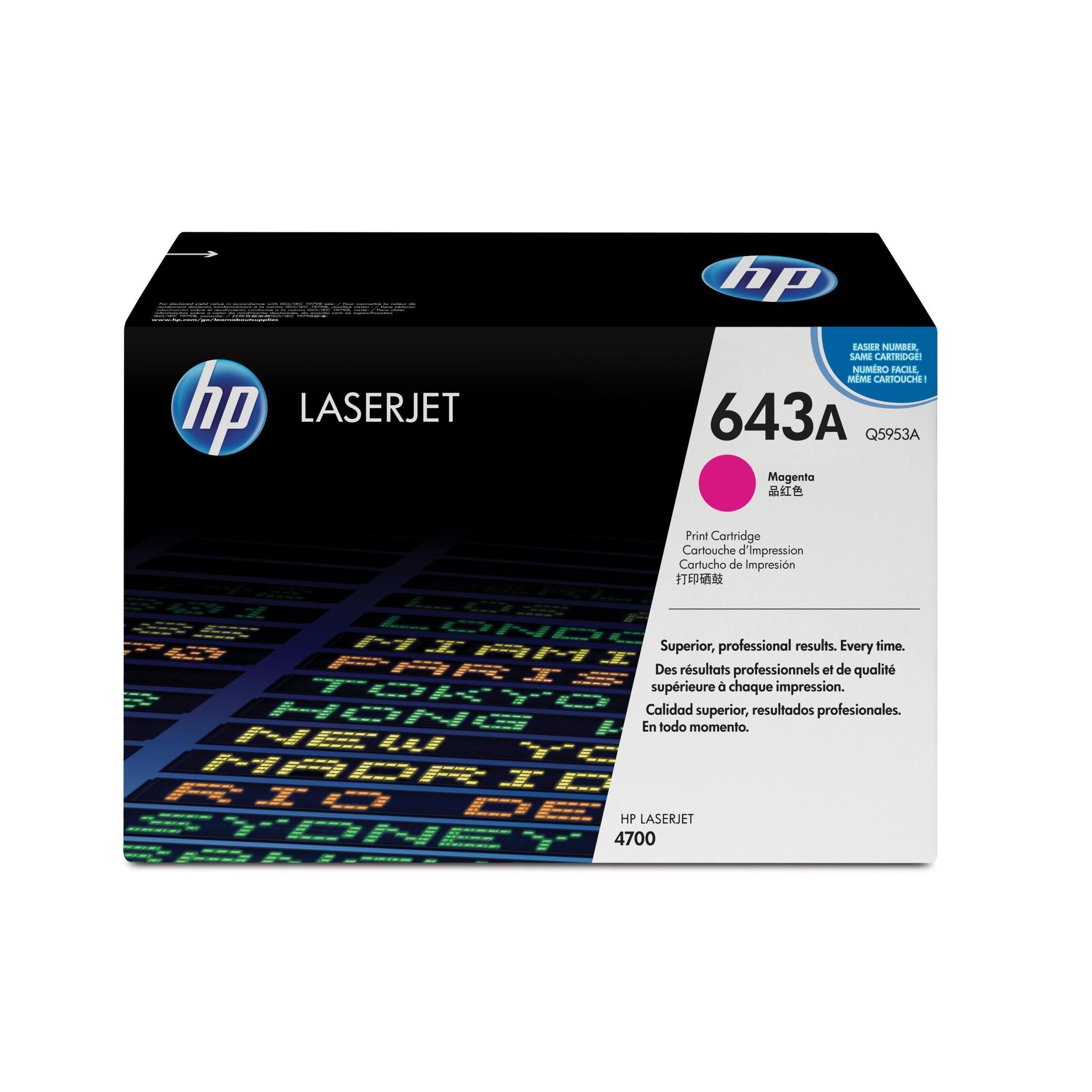 HP 643a Original Magenta Laserjet Toner Cartridge For HP Color Laserjet 4700