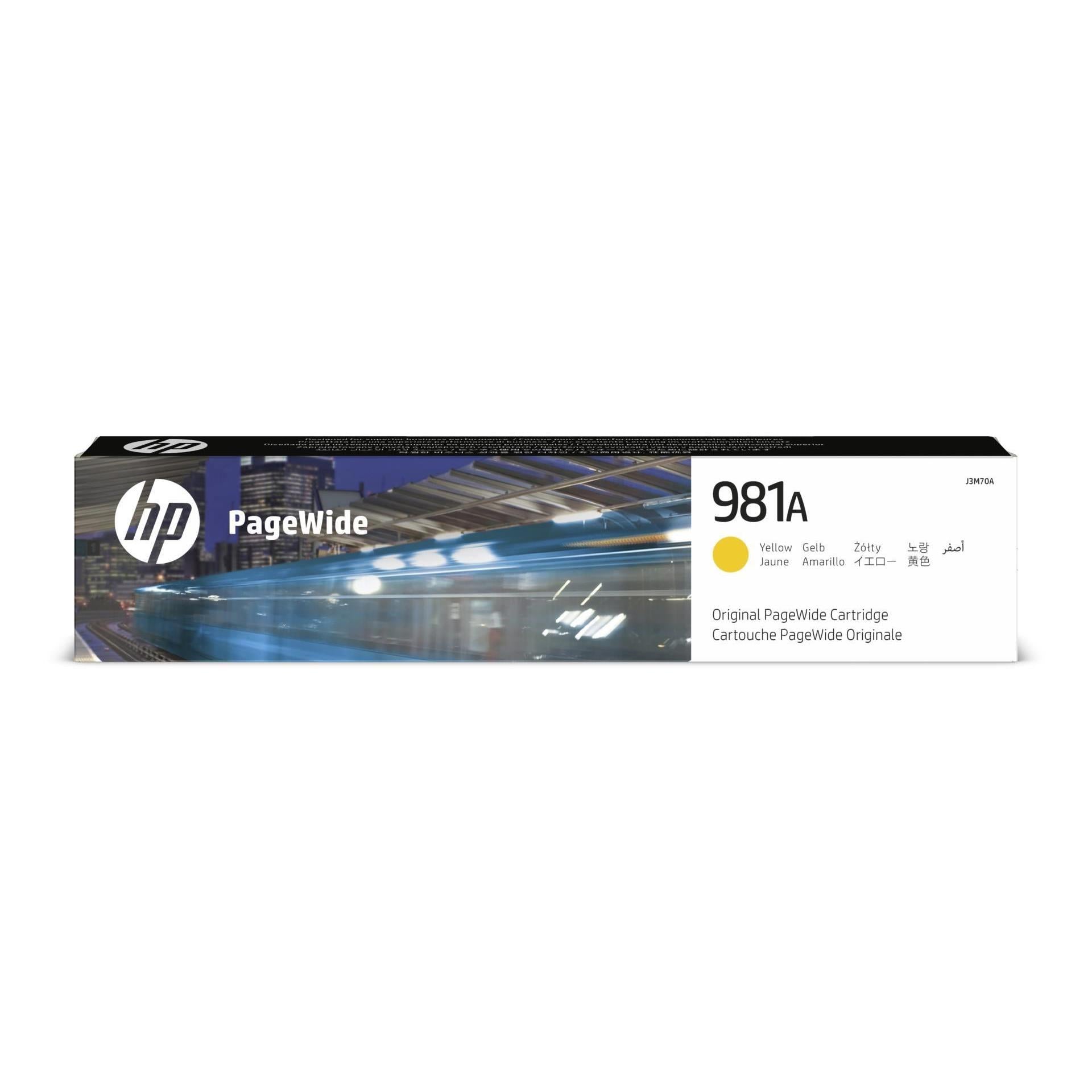 HP 981a Pagewide Original Yellow Ink Cartridge For HP Pagewide Enterprise Color 556:mfp 586