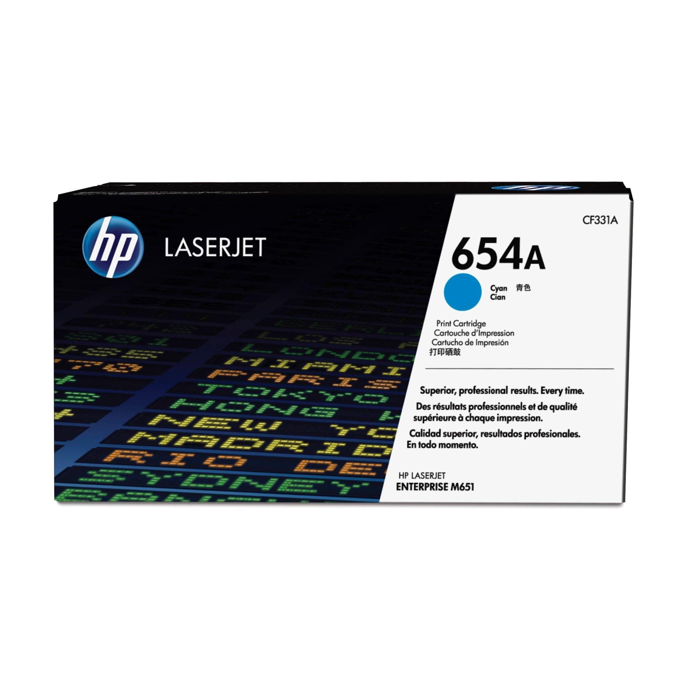 HP 654a Original Cyan Laserjet Toner Cartridge For HP Color Laserjet M651