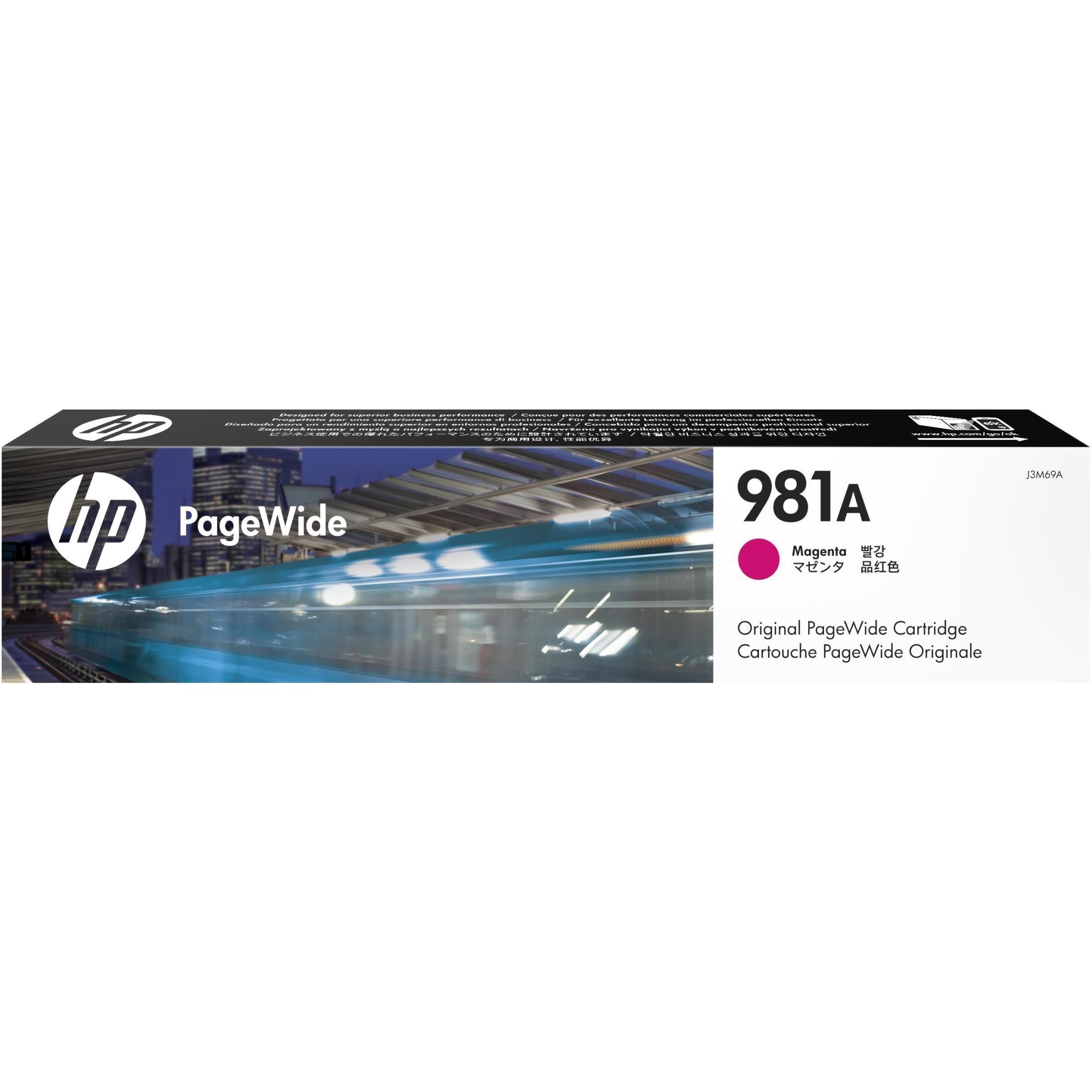 HP 981a Pagewide Original Magenta Ink Cartridge For HP Pagewide Enterprise Color 556:mfp 586