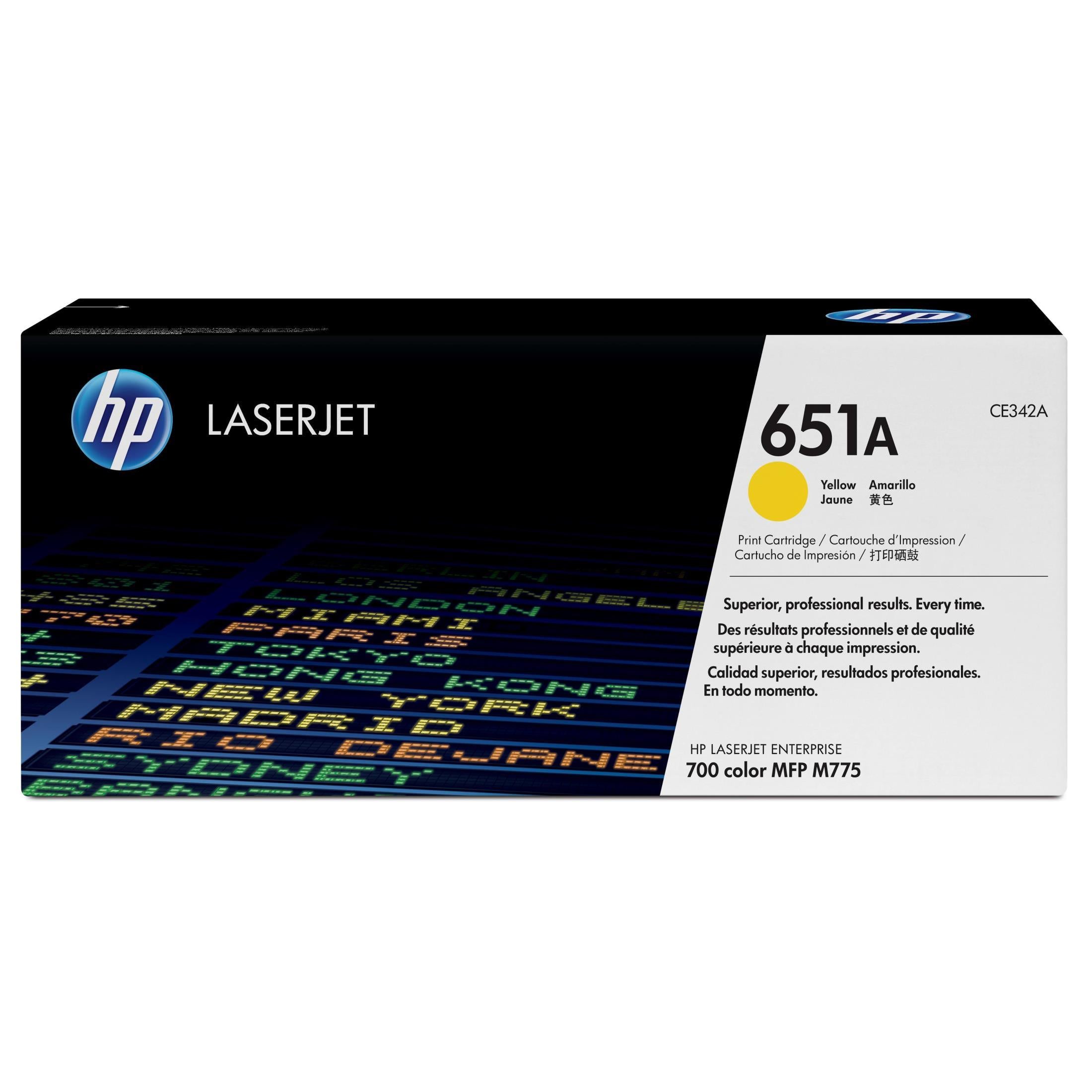 HP 651a Original Yellow Laserjet Toner Cartridge For HP Color Laserjet M775