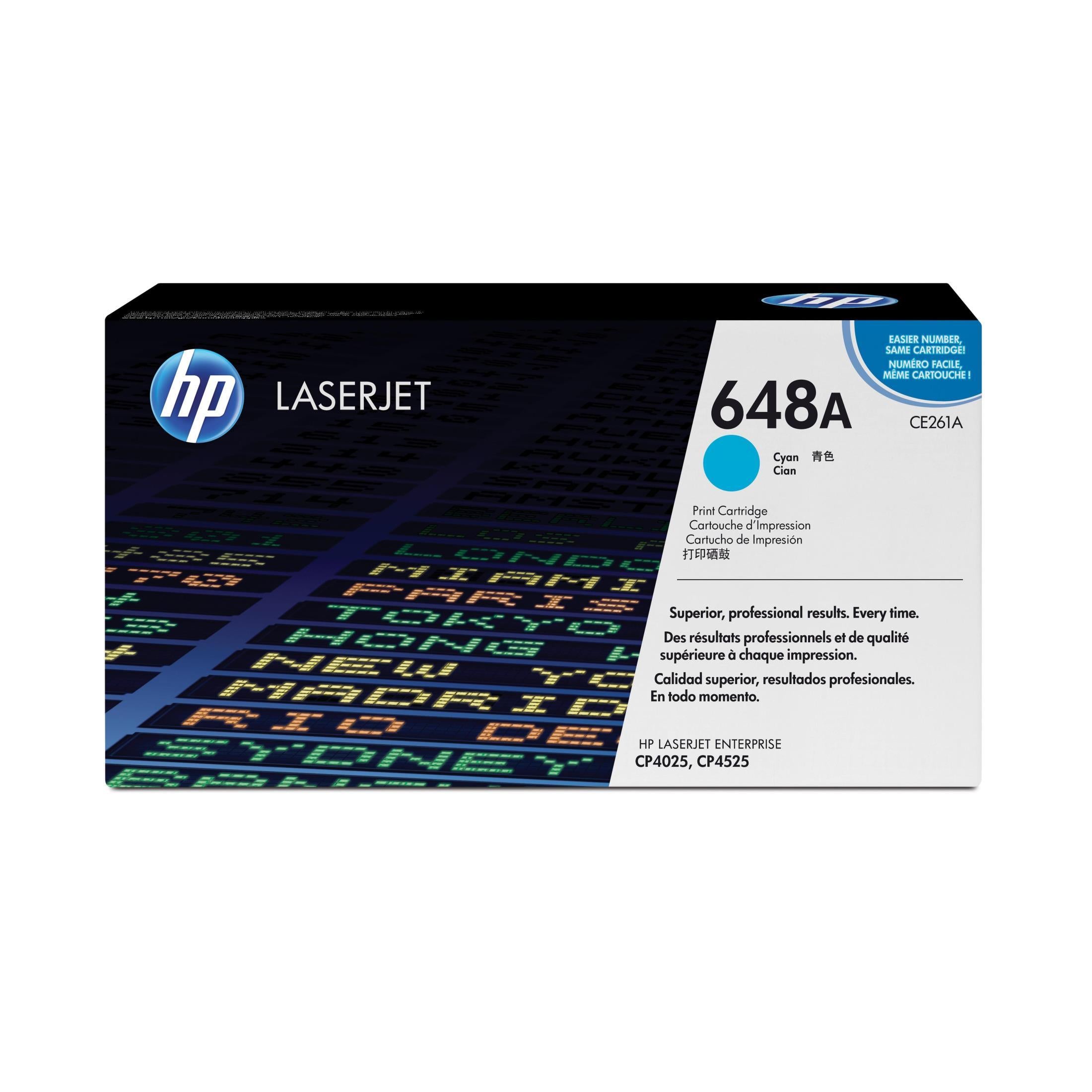 HP 648a Original Cyan Laserjet Toner Cartridge For HP Color Laserjet Cp4025