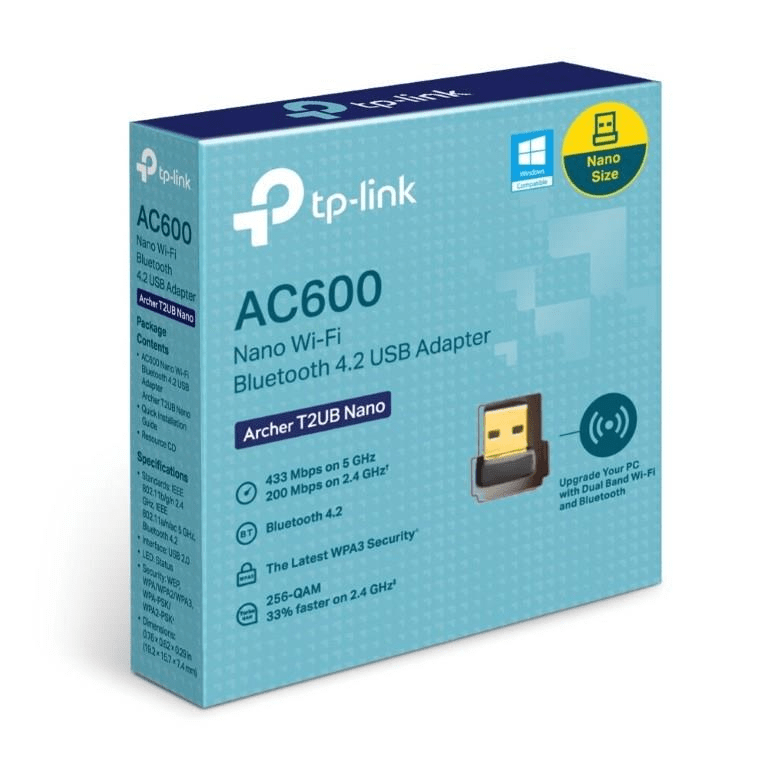 TP-Link T2UB Nano AC600 Nano Wi-Fi USB Adapter