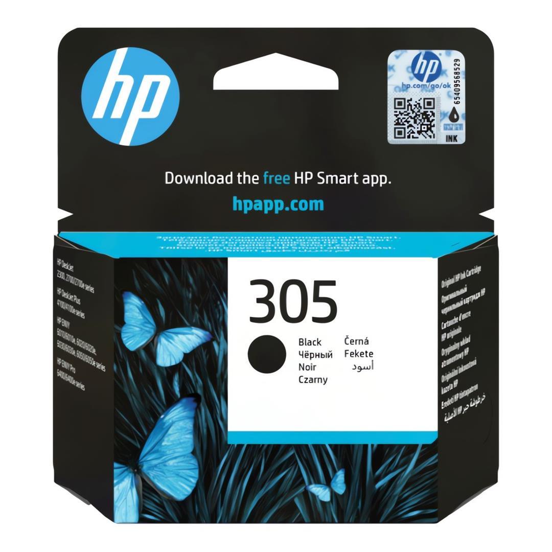 HP 305 Original Black Ink Cartridge For HP Deskjet 2300: 2700: 2700e series: HP Deskjet Plus 4100:4100e series: HP Envy 6010:6010e: 6020:6020e: 6030:6030e: 6050:6050e series: HP Envy Pro 6400:6400e series