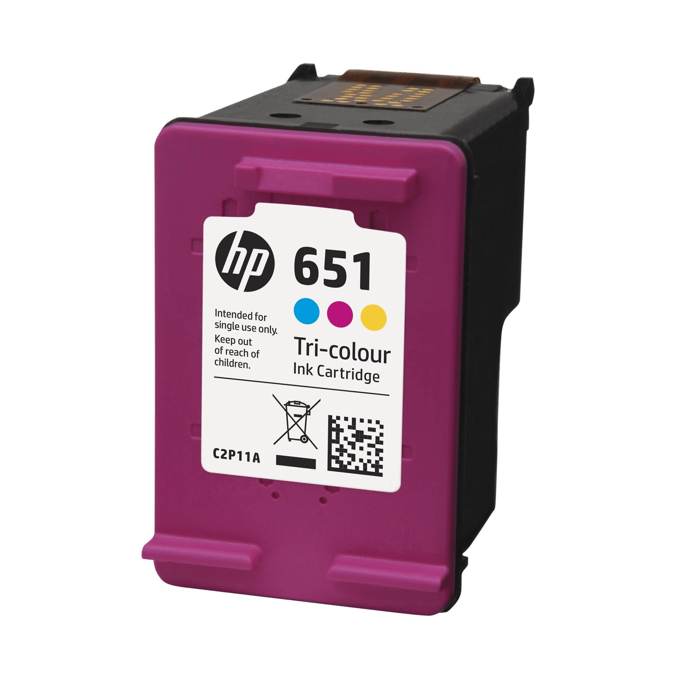 HP 651 Tri-colour Ink Cartridge For HP Deskjet Ink Advantage 5500: 5600 series