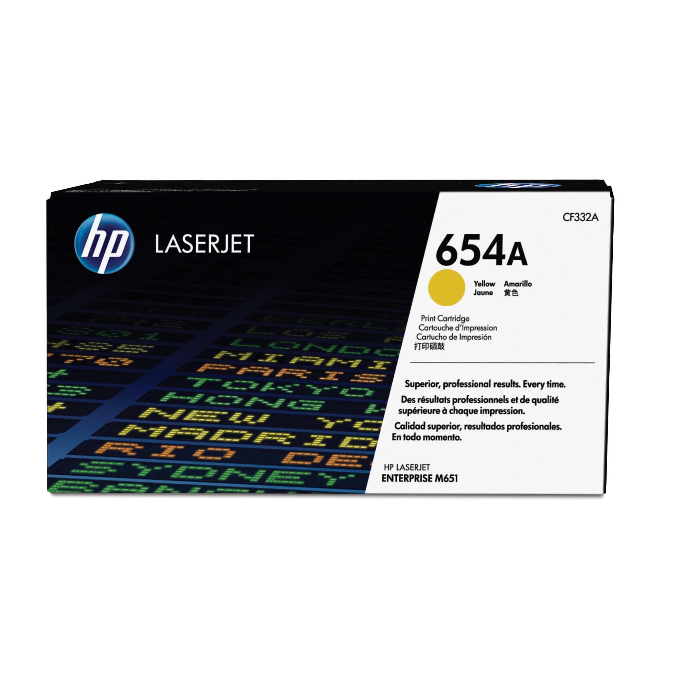 HP 654a Original Yellow Laserjet Toner Cartridge For HP Color Laserjet M651