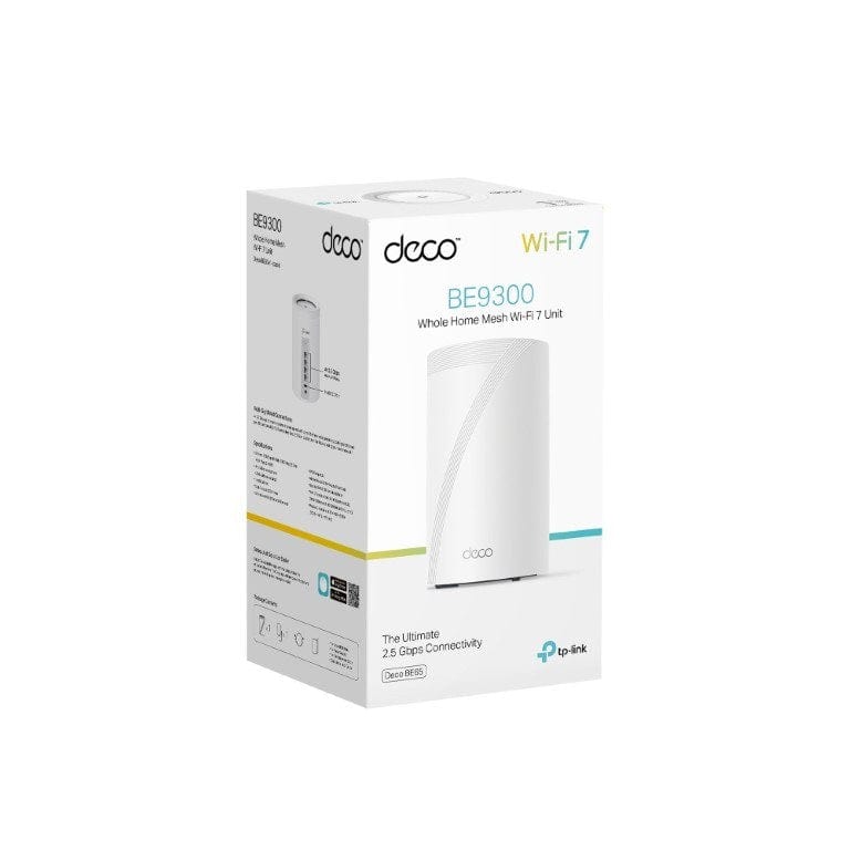 TP-Link Deco BE65 (1 Pack) BE9300 Whole Home Mesh Wi-Fi 7 System
