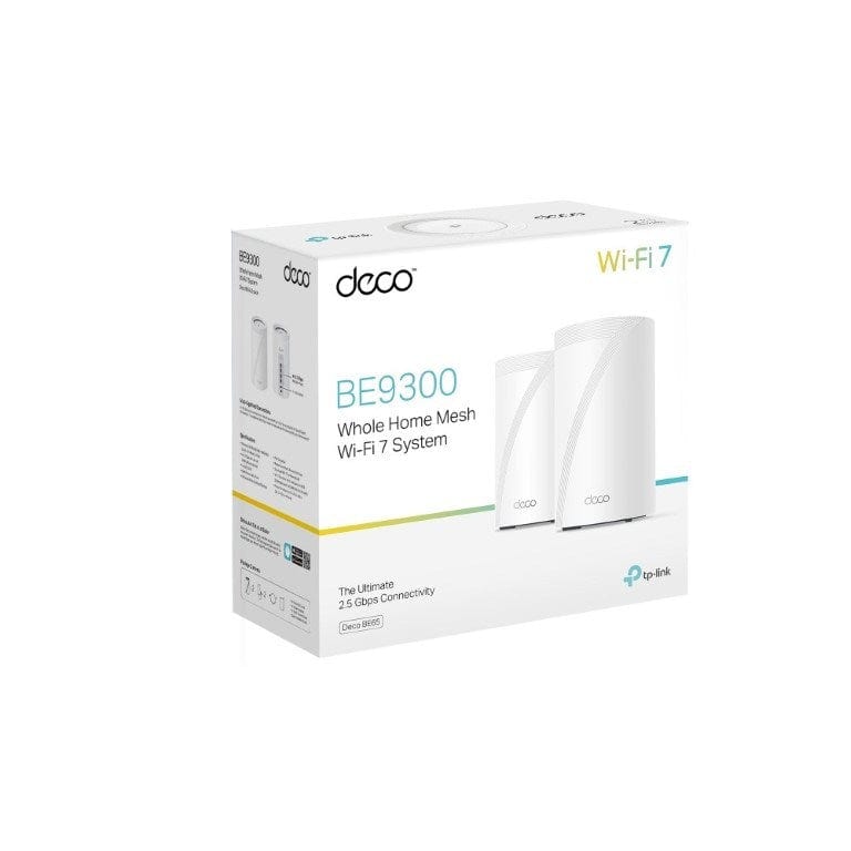 TP-Link Deco BE65 (2-Pack) BE9300 Whole Home Mesh Wi-Fi 7 System