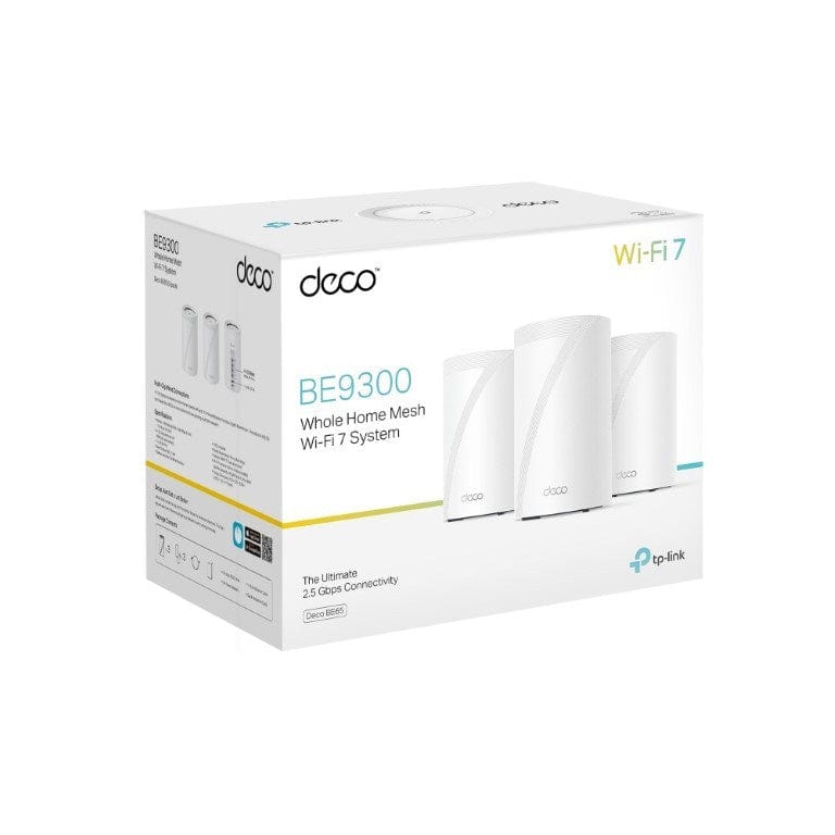 TP-Link Deco BE65 (3-Pack) BE9300 Whole Home Mesh Wi-Fi 7 System