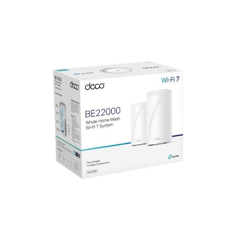 TP-Link Deco BE85 (2-Pack) BE22000 Tri-Band Whole Home Mesh Wi-Fi 7 System