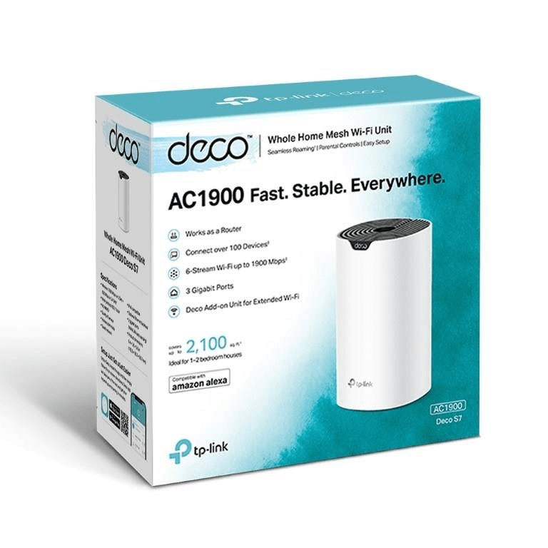 TP-Link Deco S7 (1-Pack) AC1900 Whole Home Mesh Wi-Fi System