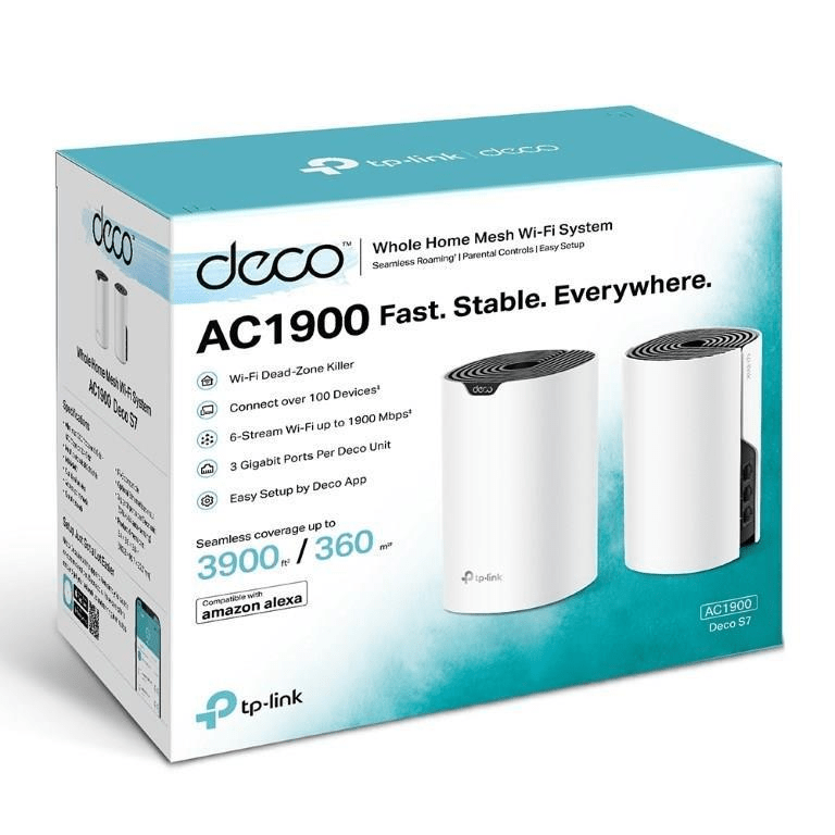 TP-Link Deco S7 (2-Pack) AC1900 Whole Home Mesh Wi-Fi System