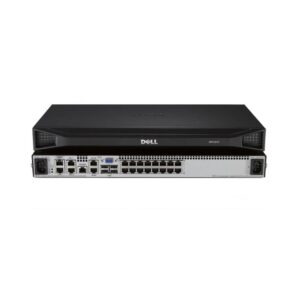 Dell DMPU2016-G01 16-port remote KVM switch with 2 remote users 1 local user dual power supply