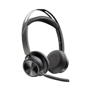 HP Accesories Poly Voyager Focus 2 Microsoft Teams Certified USB C C Headset +USB C/A Adapter +Charging Stand