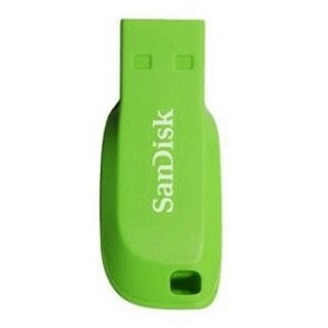 Sandisk Cruzer Blade Usb Flash Drive 2.0 16gb Electric Green