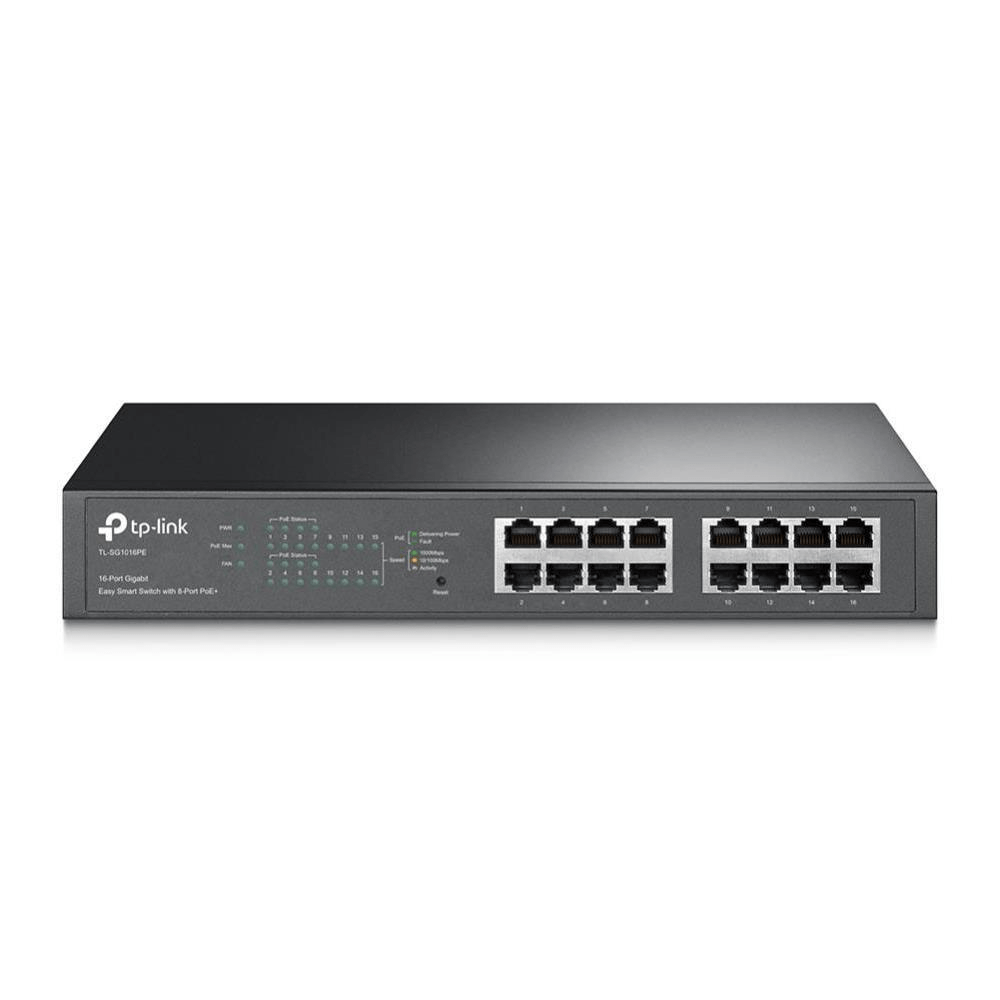 TP-Link TL-SG1016PE 16-port GbE Easy Smart Managed Switch with 8x PoE+ Ports